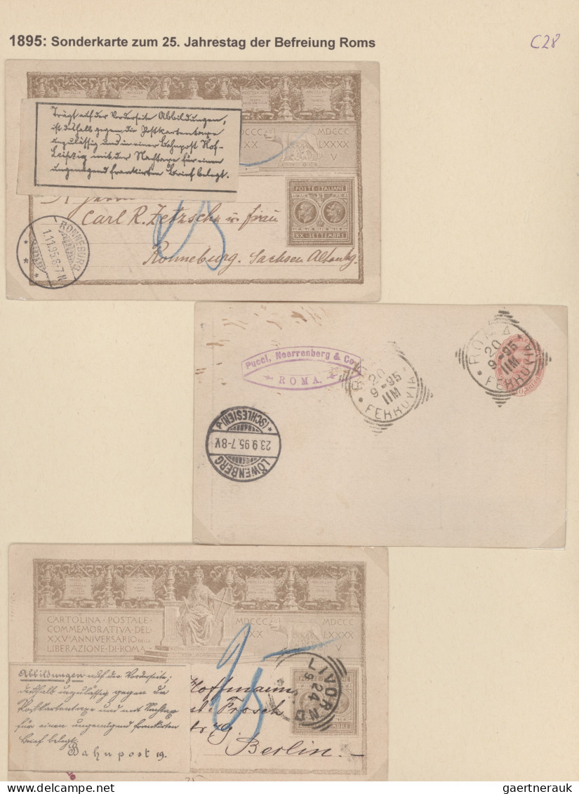 Italy - Postal Stationary: 1874/2000 (ca), Six Folders Postal Stationery Cards, - Postwaardestukken