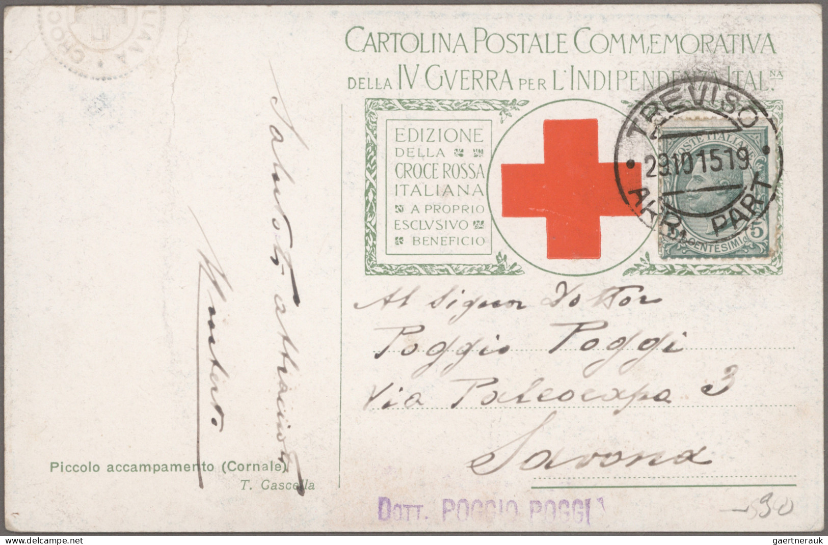 Italy - Postal Stationary: 1914/1918, Approx. 150 "cartoline Postale In Franchig - Entiers Postaux
