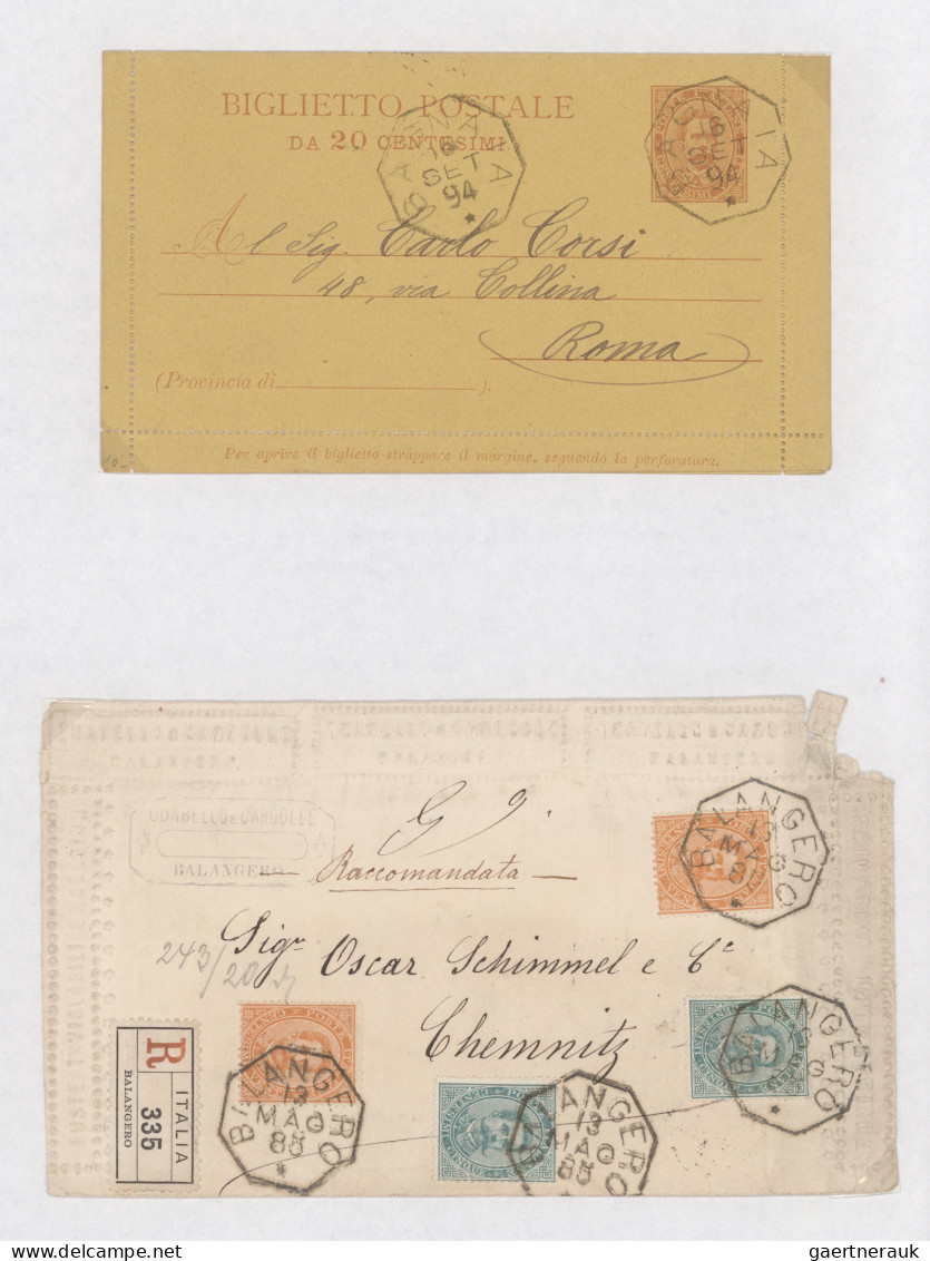 Italy - Post Marks: 1880/1930 (ca), "Cancel Specialities" Say The Back Of The Fo - Marcofilía