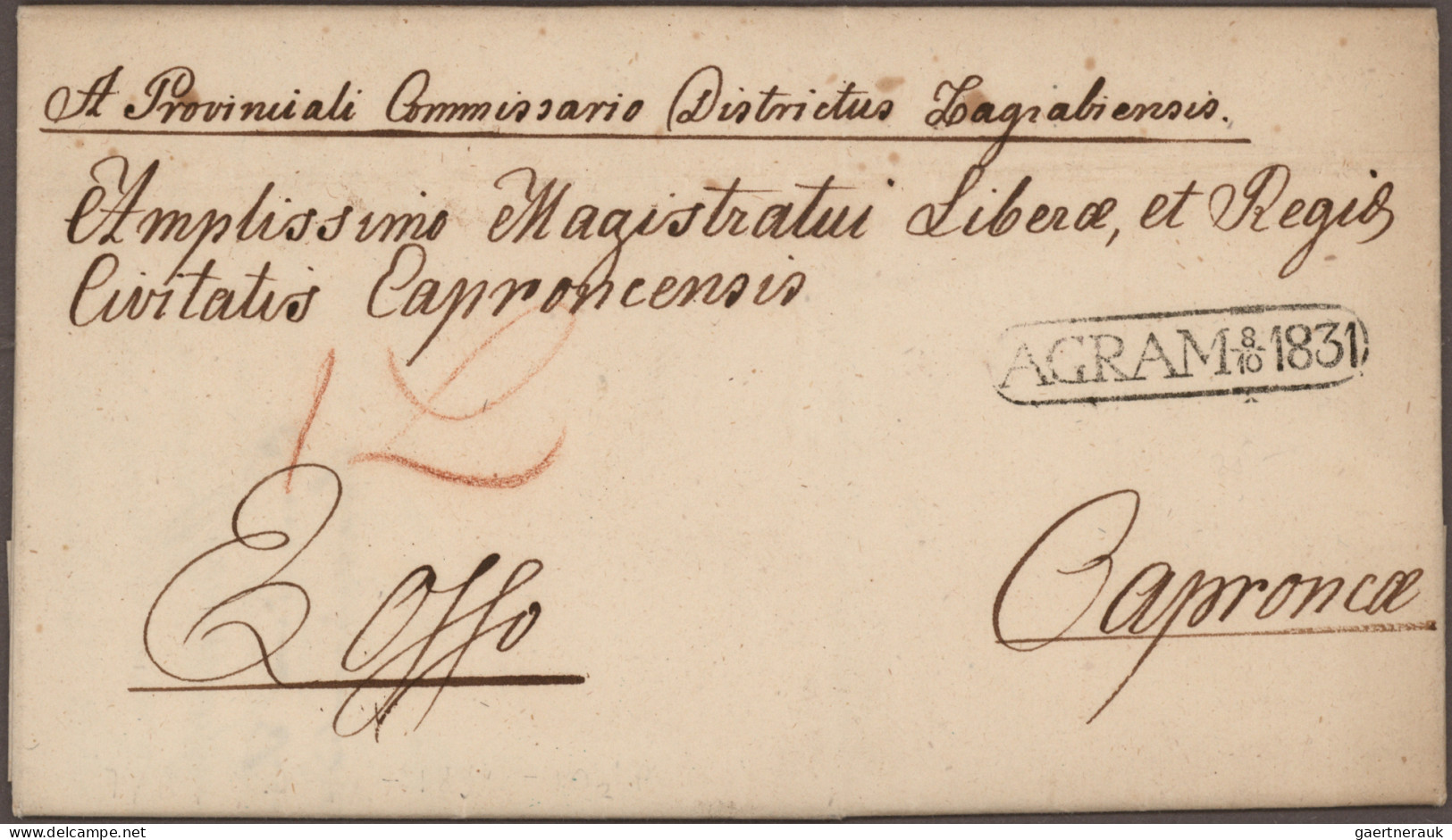 Croatia: 1830/1947 (ca.), AGRAM/ZAGREB, Collection Of Apprx. 40 Covers And Apprx - Croatie