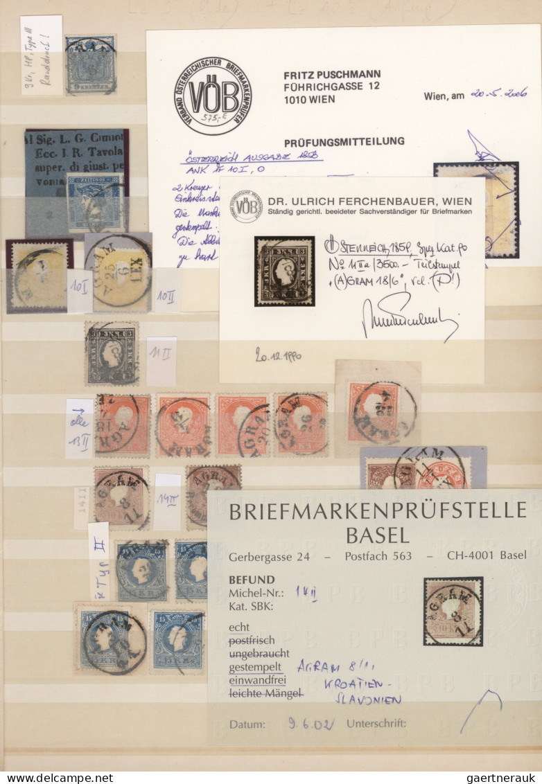Croatia: 1830/1947 (ca.), AGRAM/ZAGREB, collection of apprx. 40 covers and apprx