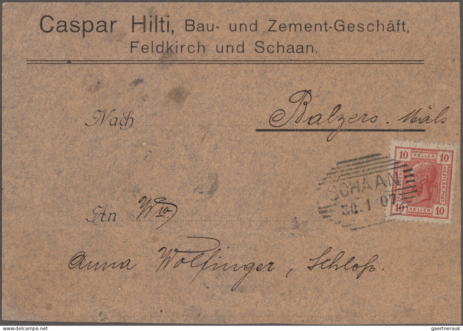 Liechtenstein: 1907-1969 Posten Mit 18 Briefen Und Karten, Von Einem Vorläuferbr - Lotes/Colecciones