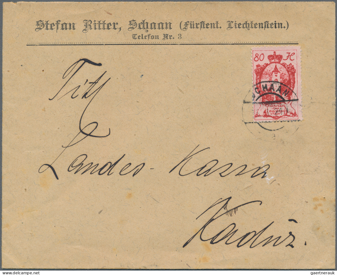 Liechtenstein: 1912/1929, Sauberes Lot Mit 36 Briefen Und Karten Schwerpunkt Fre - Verzamelingen