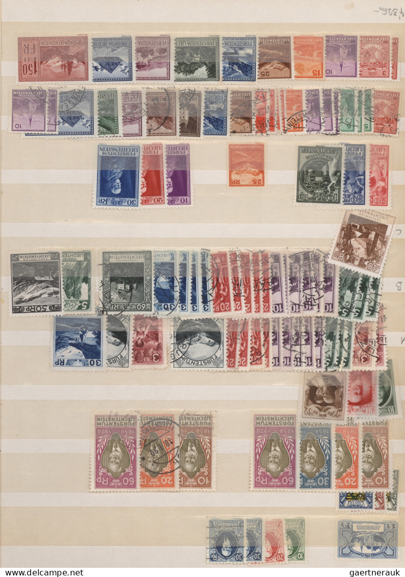 Liechtenstein: 1912/2012, Sammlung Anfangs Lücken Und Gemischt Ungebraucht/gebra - Collections