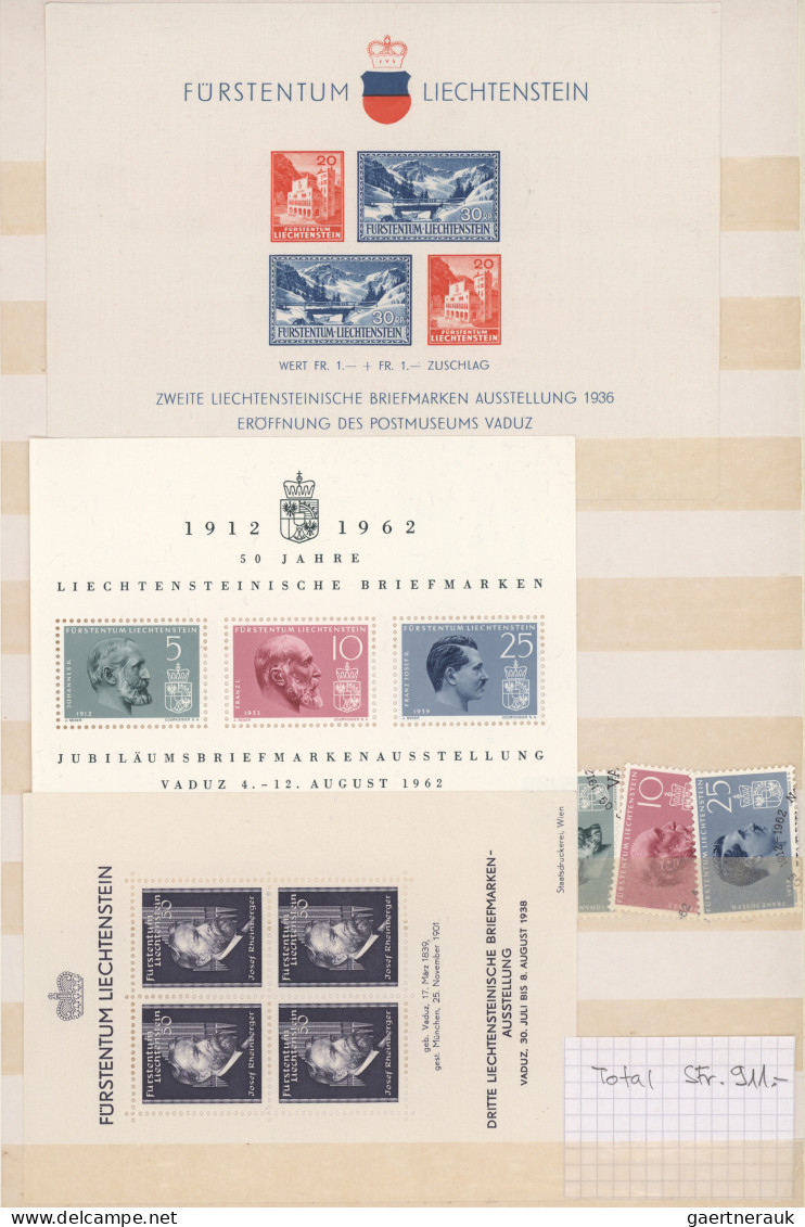 Liechtenstein: 1912/2012, Sammlung Anfangs Lücken Und Gemischt Ungebraucht/gebra - Collections