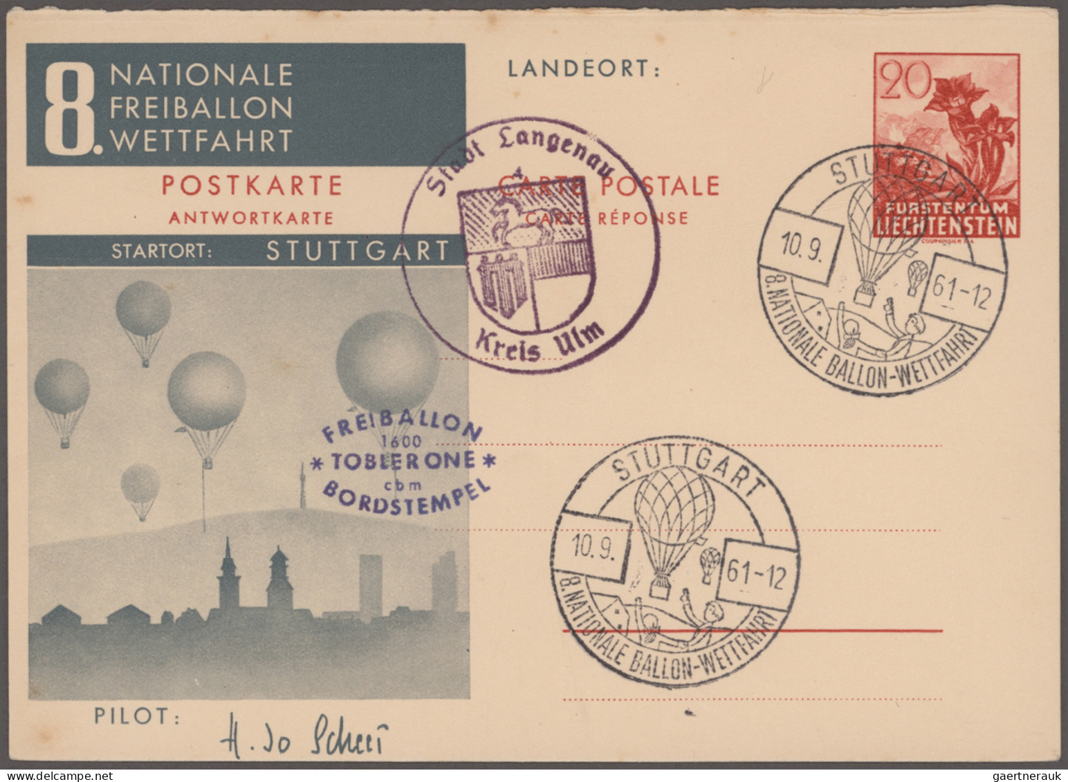 Liechtenstein: 1930/2009, FLUGPOST, Posten Mit Vielen Erst- Und Sonderflügen Men - Sammlungen