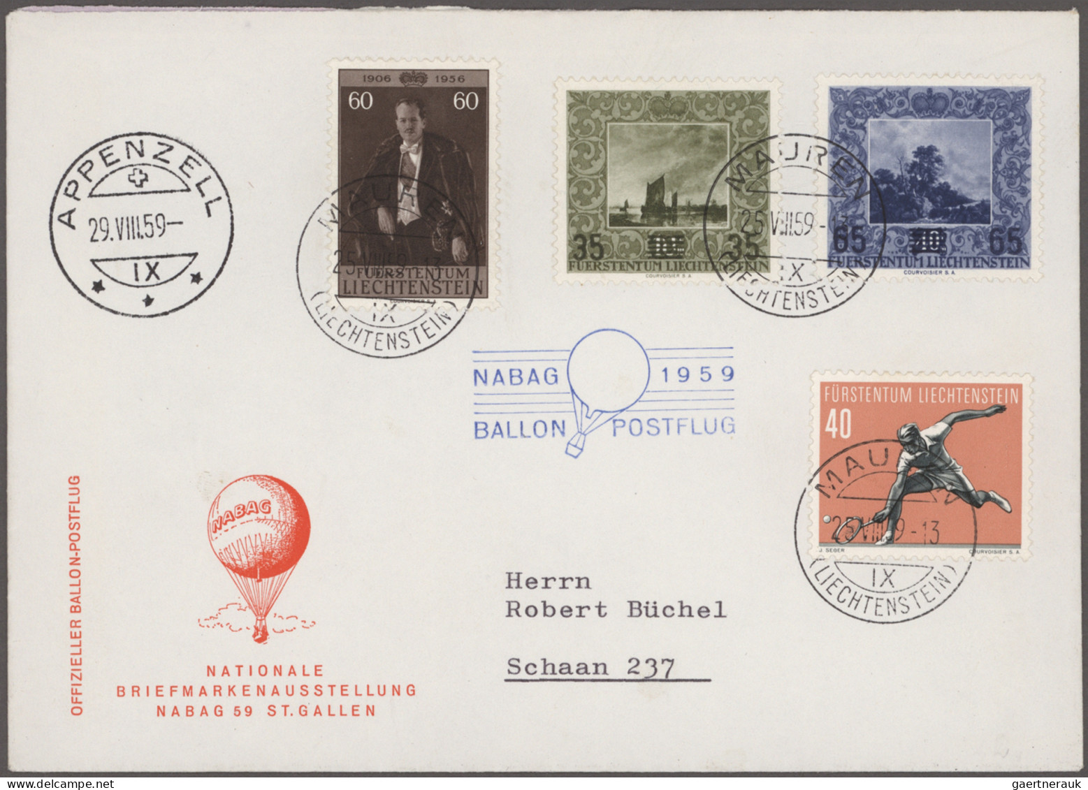 Liechtenstein: 1930/2009, FLUGPOST, Posten Mit Vielen Erst- Und Sonderflügen Men - Collections