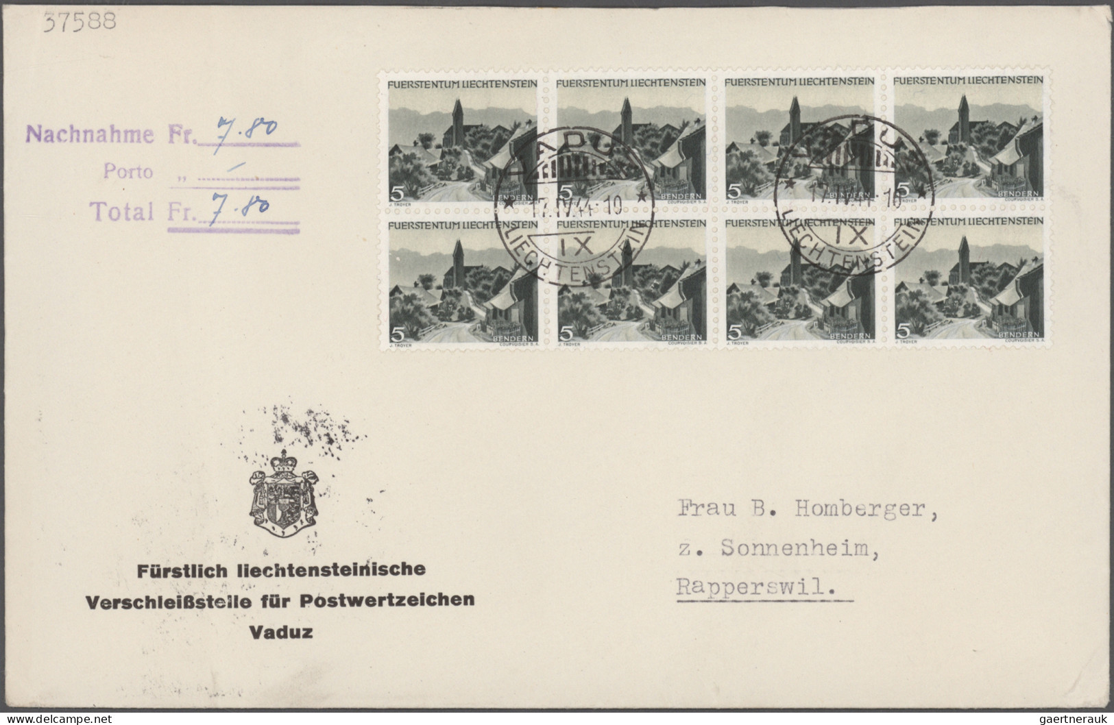 Liechtenstein: 1939/1944, Sauberes Lot Mit über 130 Briefen Und Karten Mit Inter - Collections