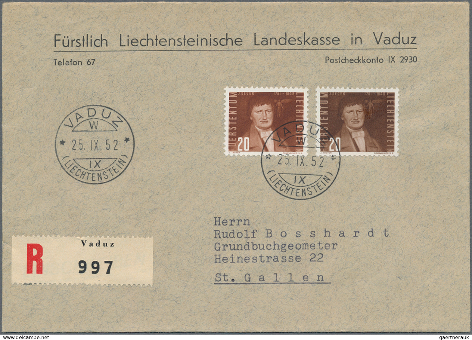 Liechtenstein - Dienstmarken: 1924/1958, Sauberes Lot Mit 18 Dienstbriefen Meist - Oficial