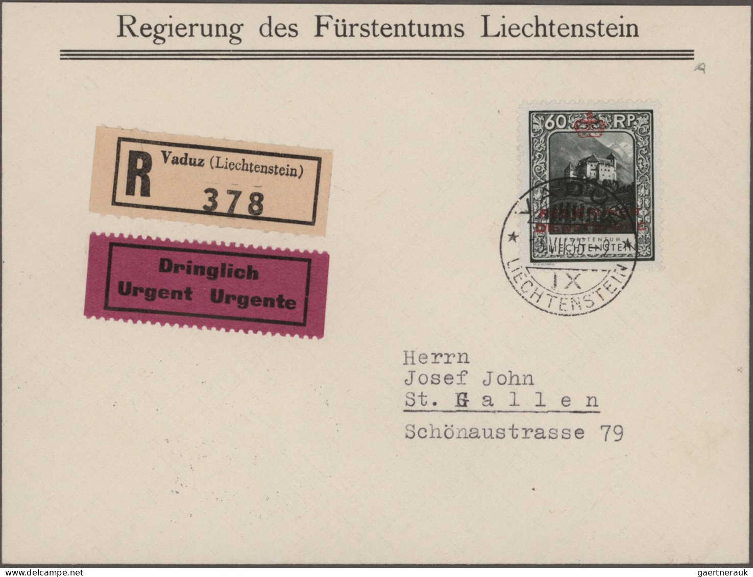 Liechtenstein - Dienstmarken: 1932/1935, Lot Mit 21 Sauberen Dienstbriefen Mit M - Official