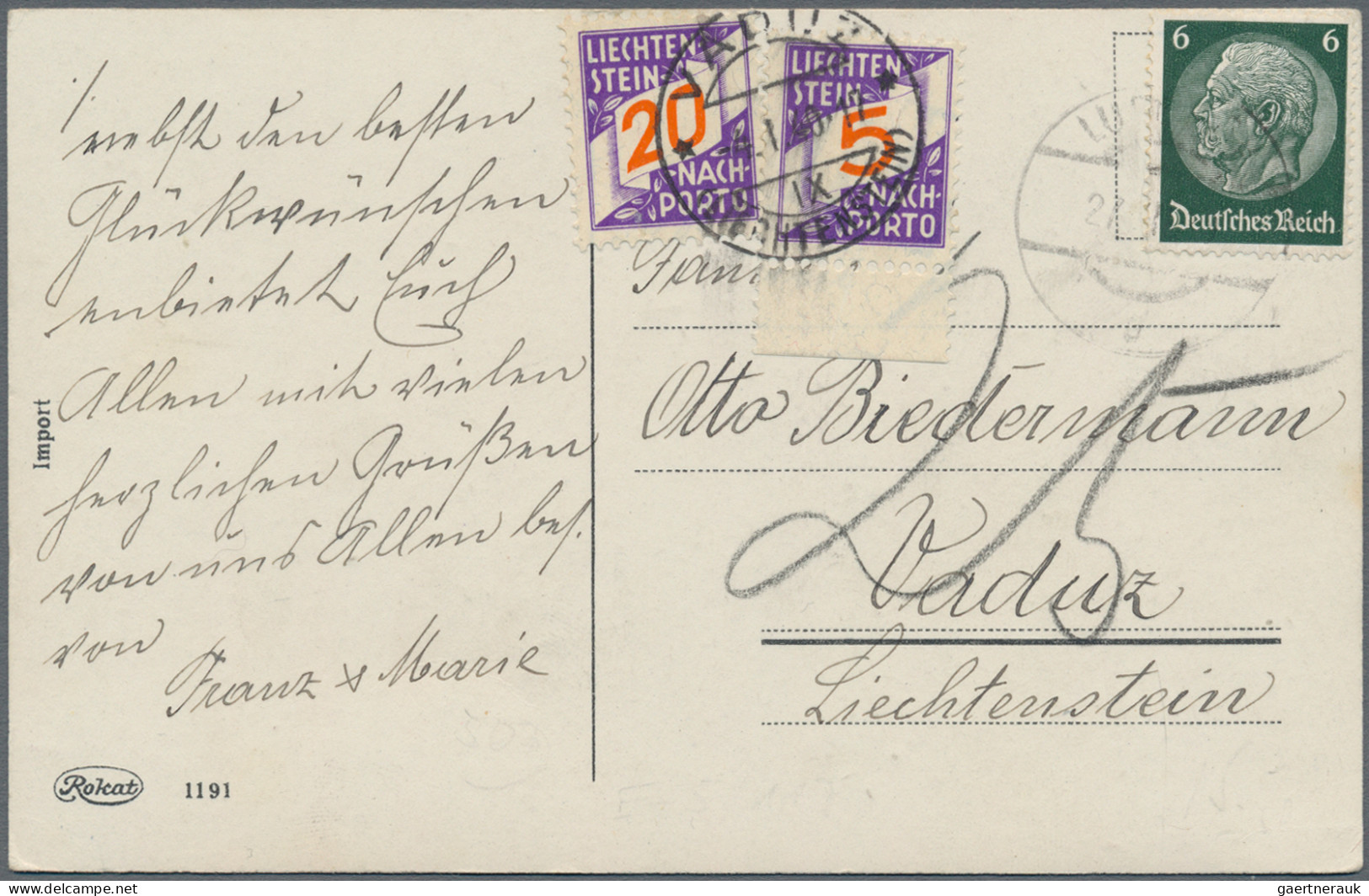 Liechtenstein - Portomarken: 1928/1938, Portomarken II, 5-40 Rp.Ziffer Im Band A - Postage Due