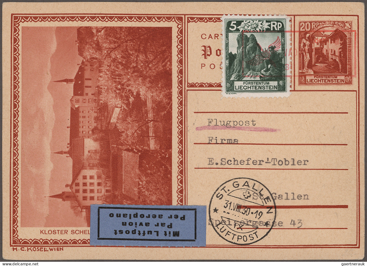 Liechtenstein - Ganzsachen: 1881/1938, Lot Mit 7 Sauberen Ganzsachen Dabei U.a. - Enteros Postales