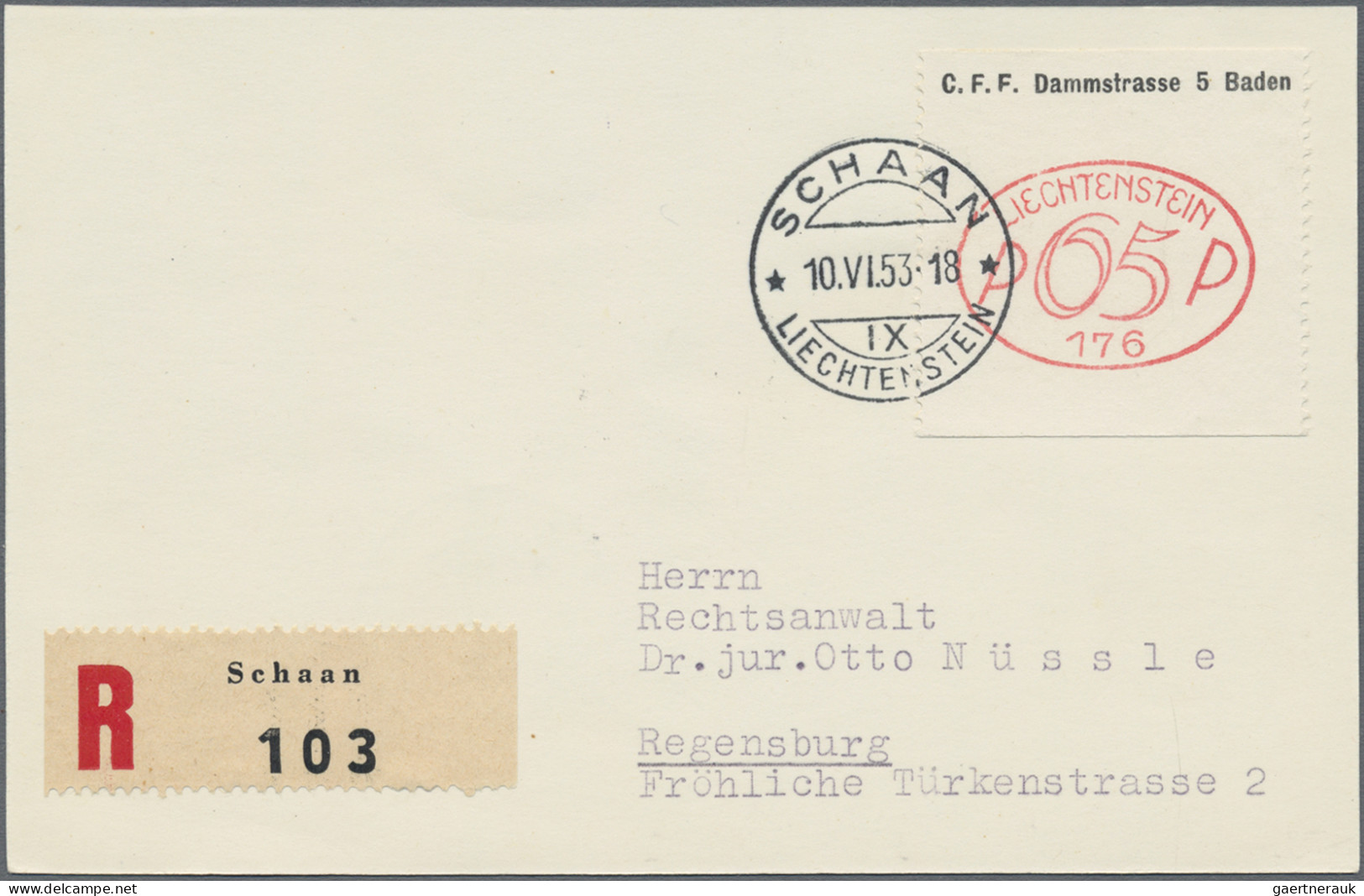 Liechtenstein - Besonderheiten: 1953/1954, Freistempel Und Freistempelmarken Nr. - Otros