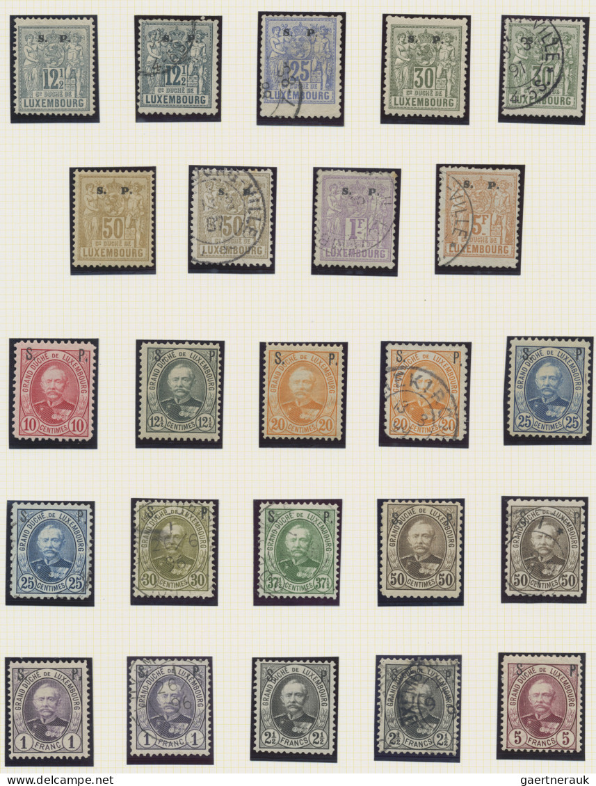 Luxembourg: 1852/1912, comprehensive used and mint collection of apprx. 179 stam