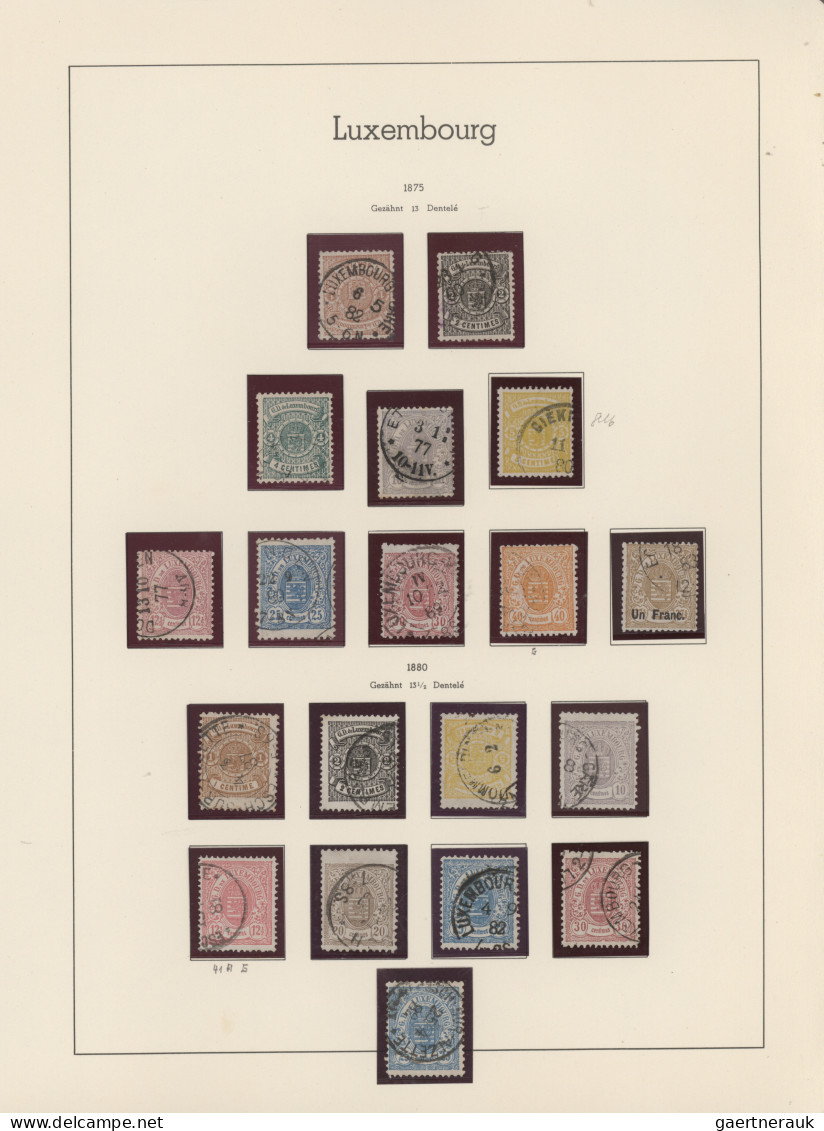 Luxembourg: 1852/1999, Apparently Complete Mint And Used Collection In Two Light - Andere & Zonder Classificatie