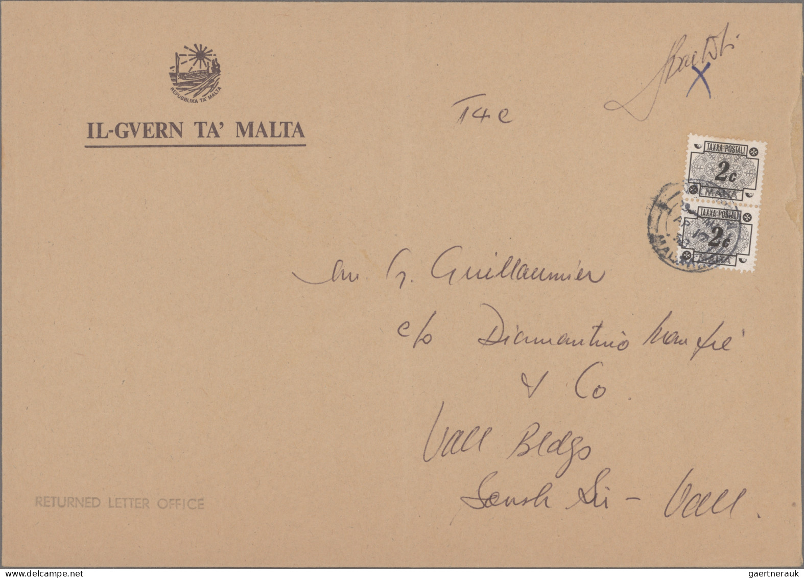 Malta: 1910/2005, comprehensive collection of apprx. 330 covers/cards, incl. off