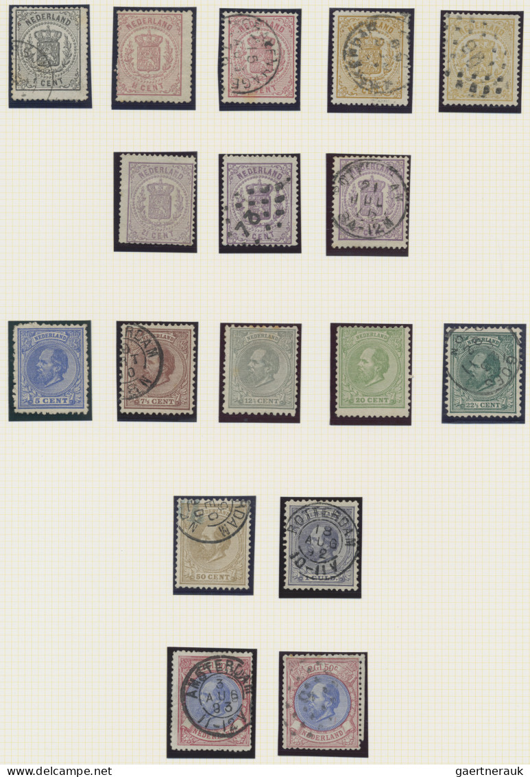 Netherlands: 1852/1913, Used And Mint Collection On Album Pages, Showing A Nice - Sonstige & Ohne Zuordnung