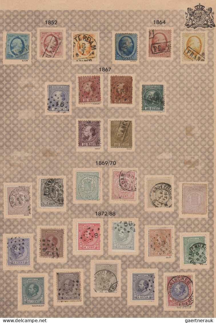 Netherlands: 1852/1953, Comprehensive Used And Mint Collection In An AVRO Stamp - Otros & Sin Clasificación