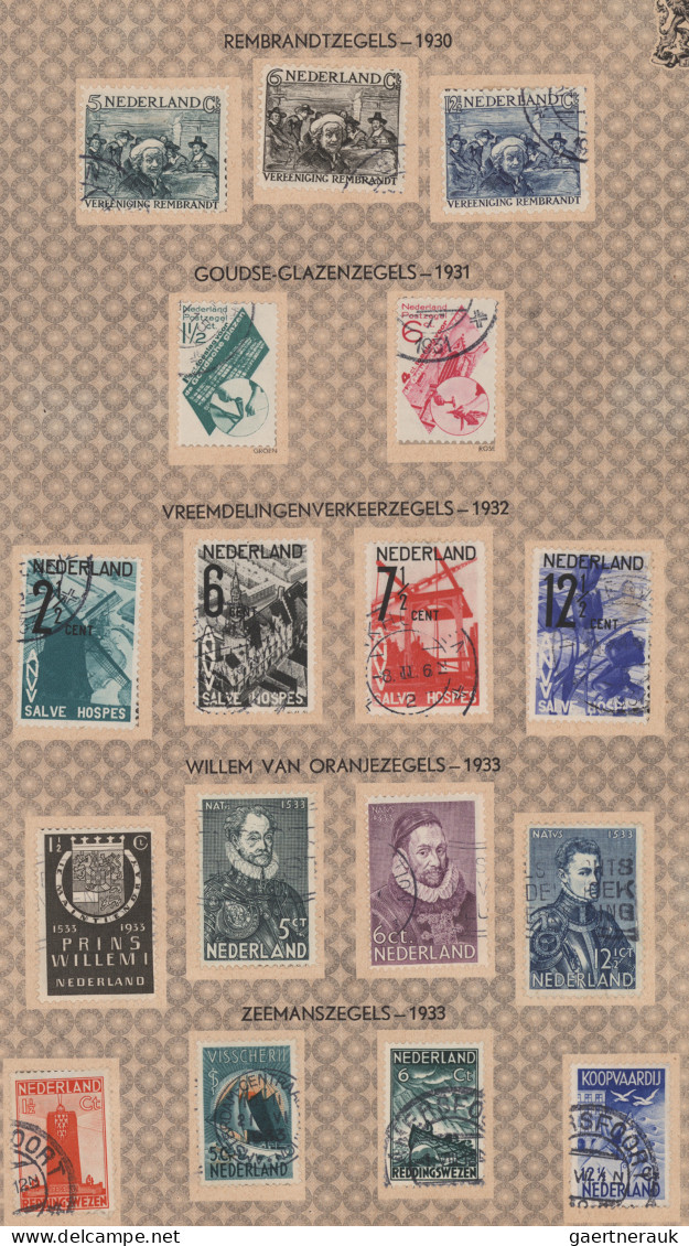 Netherlands: 1852/1953, Comprehensive Used And Mint Collection In An AVRO Stamp - Otros & Sin Clasificación