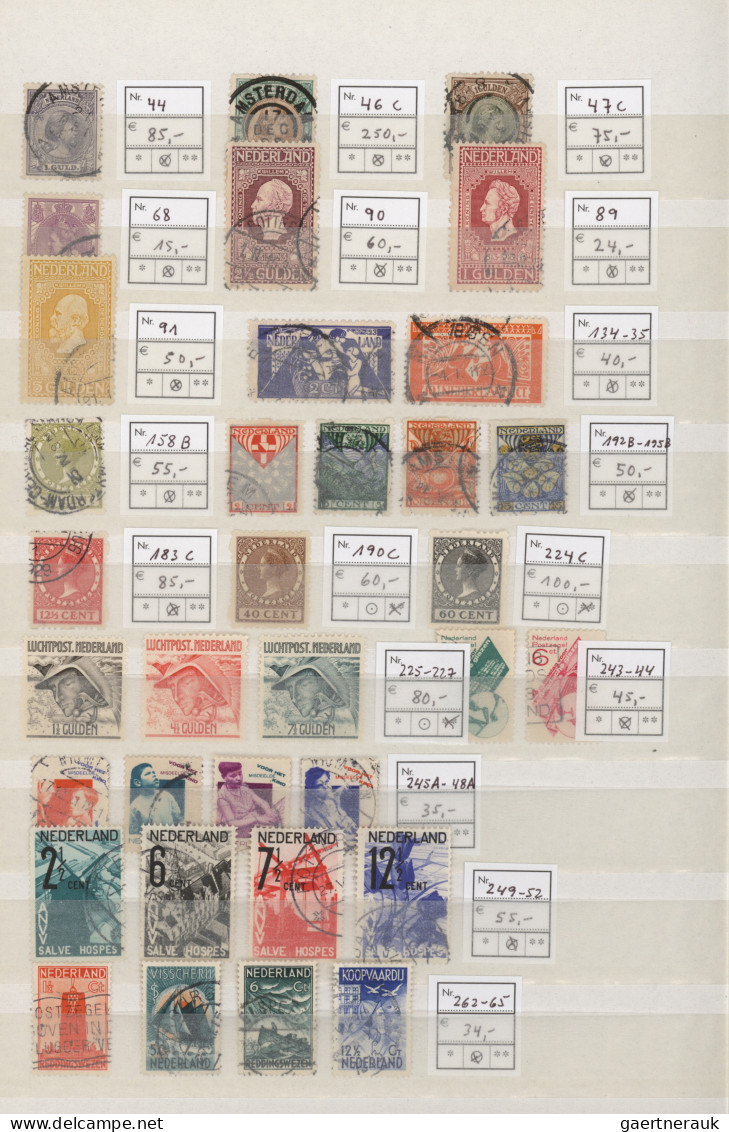 Netherlands: 1852/1953, Used And Mint Collection On Stocksheets, From 1st Issue - Sonstige & Ohne Zuordnung