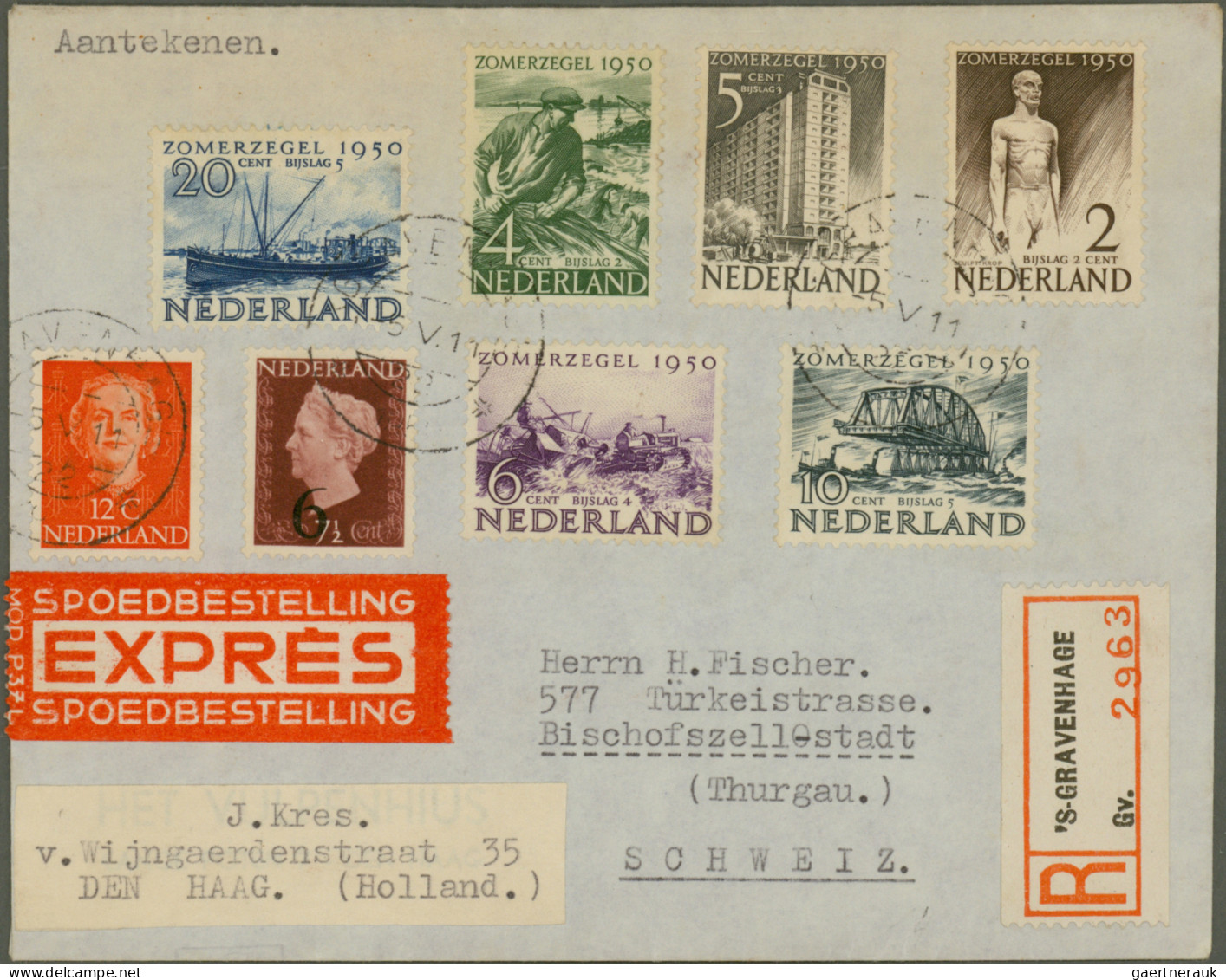 Netherlands: 1906/1984, Assortment Of Apprx. 82 Covers/cards, Comprising E.g. At - Briefe U. Dokumente