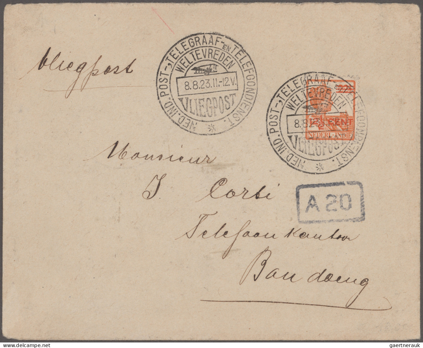 Netherlands: 1929/1971, Collection Of 46 Airmail Covers/cards Netherlands+Dutch - Gebruikt