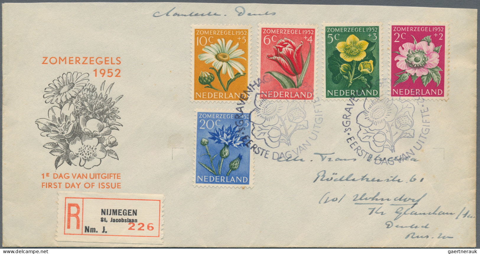 Netherlands: 1950/1959, Lot Of 21 Different F.d.c. Incl. Michel Nos. 563/564, 57 - Lettres & Documents