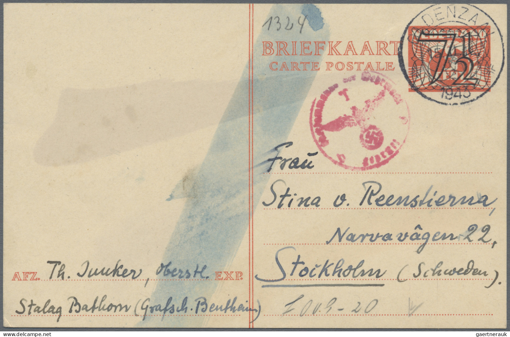 Netherlands - Postal Stationery: 1870/1950 (ca.), Assortment Of Apprx. 144 Used/ - Material Postal