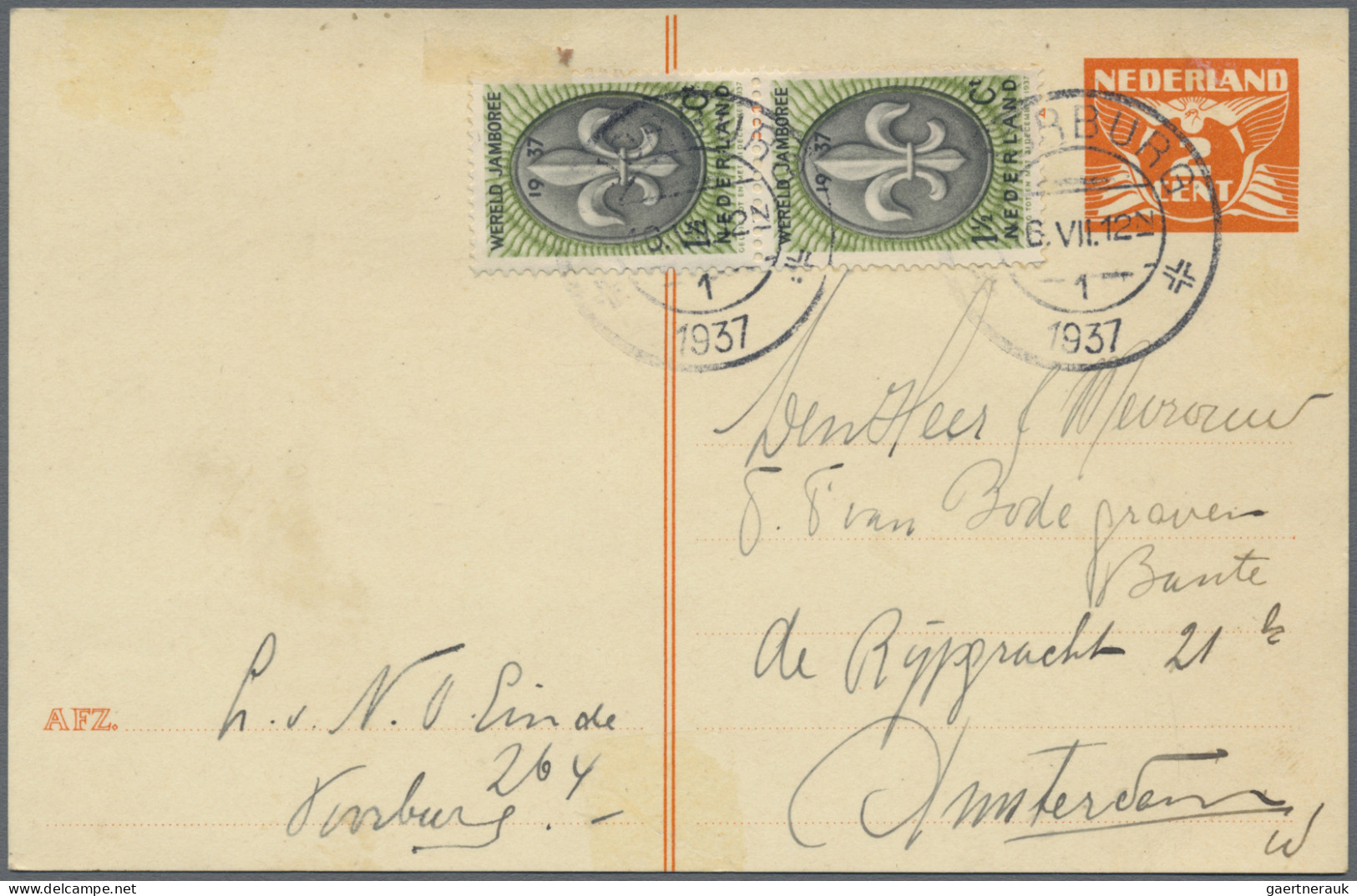 Netherlands - Postal Stationery: 1870/1950 (ca.), Assortment Of Apprx. 144 Used/ - Ganzsachen