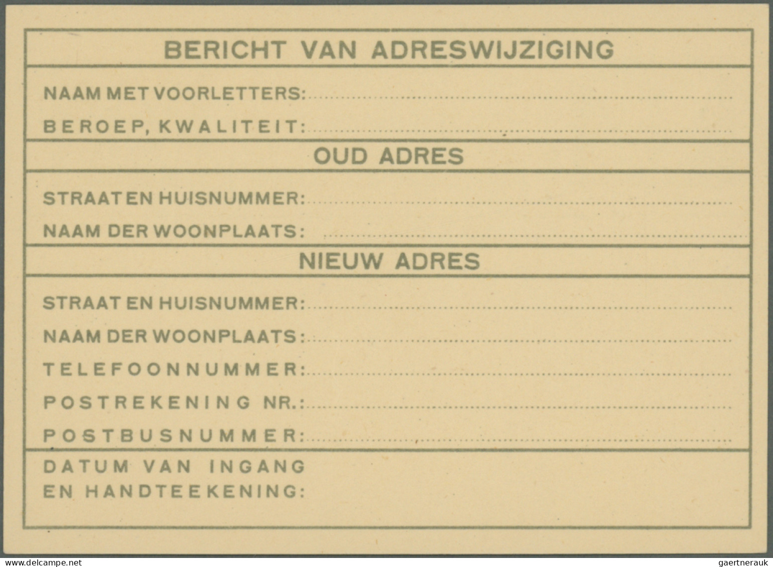 Netherlands - Postal Stationery: 1933/1990 (ca.), Accumulation Of Several Hundre - Interi Postali