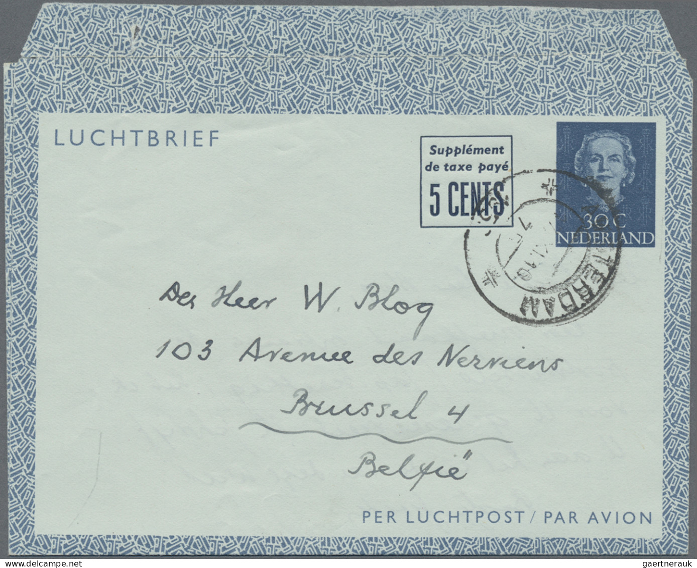 Netherlands - Postal Stationery: 1947/1986, Collection Of Apprx. 65 Air Letter S - Material Postal