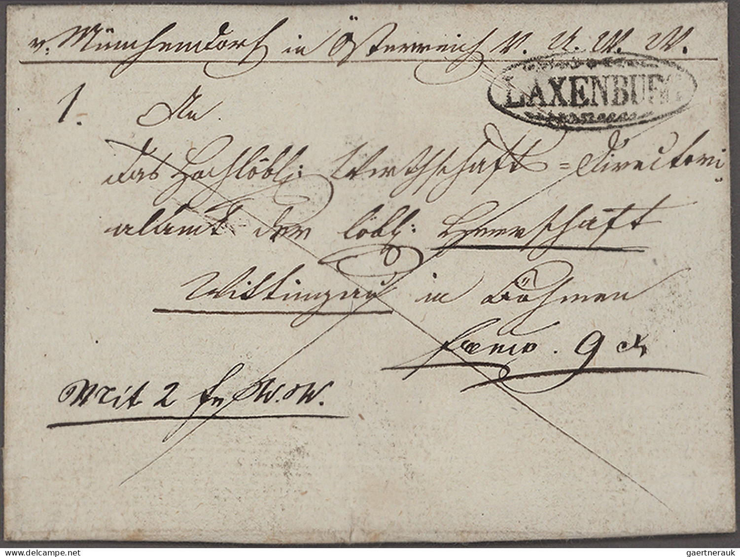 Österreich - Vorphilatelie: 1780 Ab Ca., Interessante Partie Mit Ca.90 Belegen, - ...-1850 Prephilately