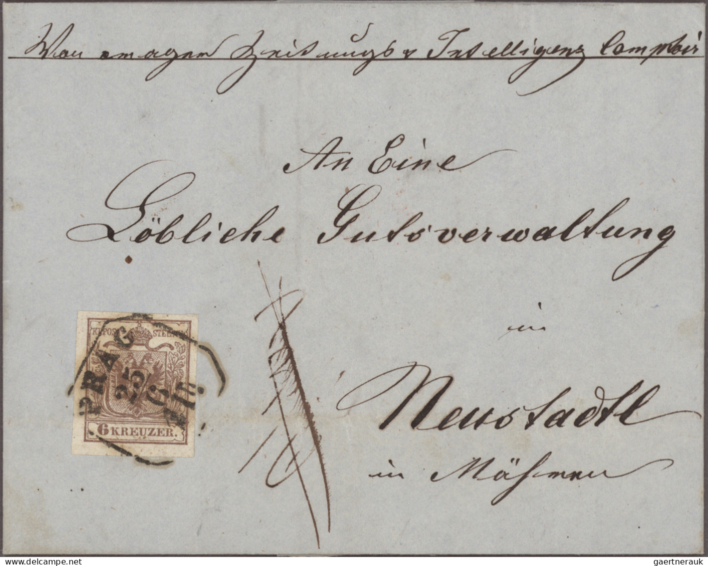 Österreich: 1850/1889, Spezialsammlung Von 32 Belegen "Nachtaxierungen", Dabei A - Colecciones
