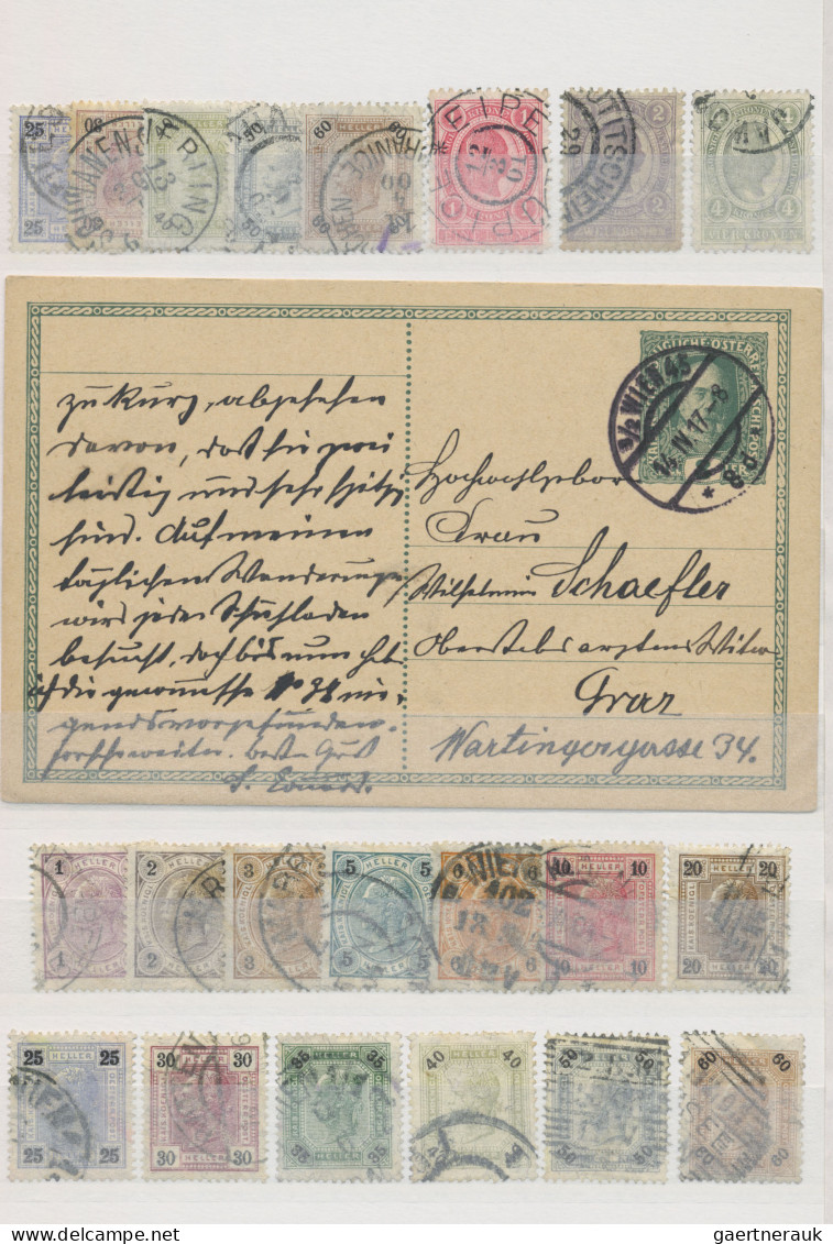 Österreich: 1850/1922, Komplette Sammlung Ungebraucht/ Postfrisch Und Gestempelt - Verzamelingen