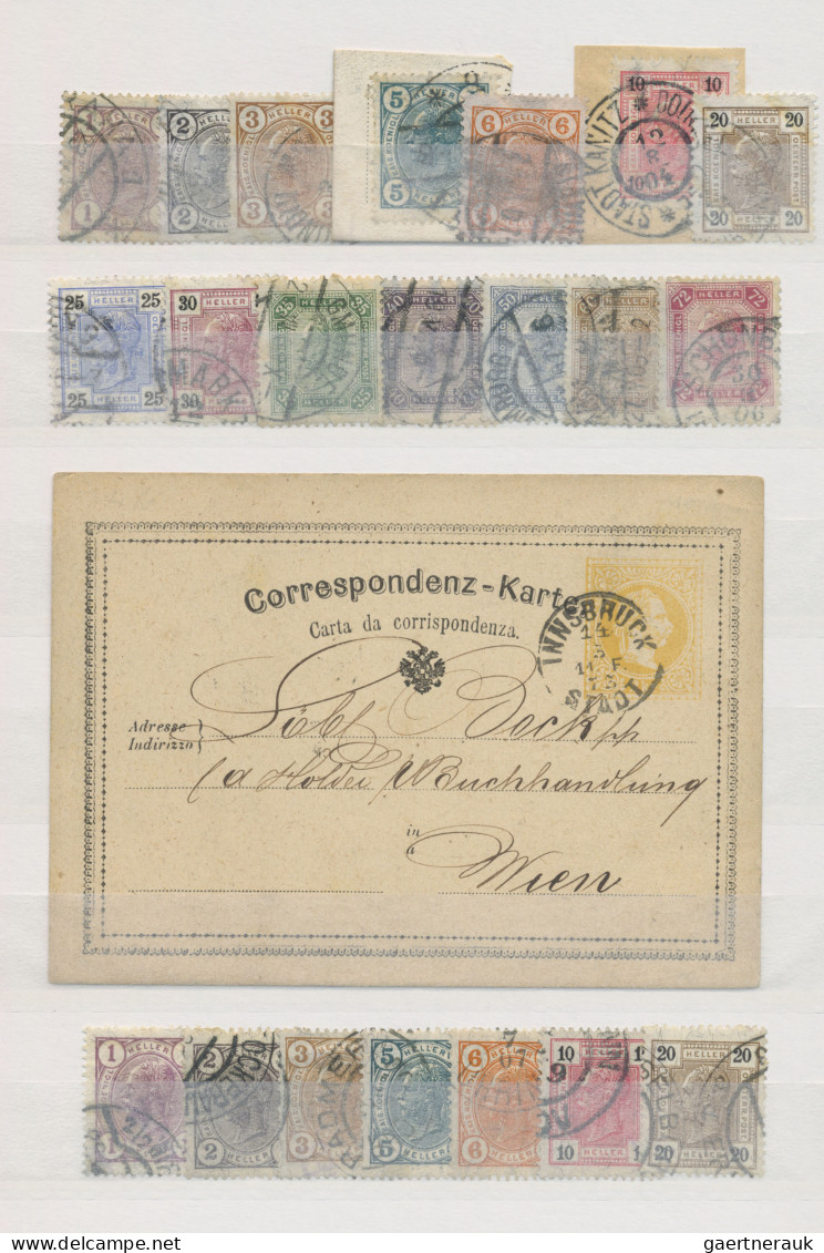 Österreich: 1850/1922, Komplette Sammlung Ungebraucht/ Postfrisch Und Gestempelt - Verzamelingen