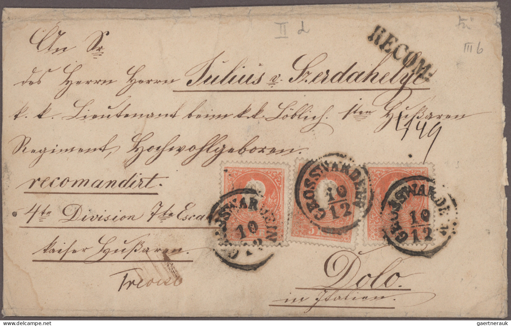 Österreich: 1850/1935 Ca., Interessante Partie Mit Ca.25 Belegen, Zumeist Monarc - Verzamelingen