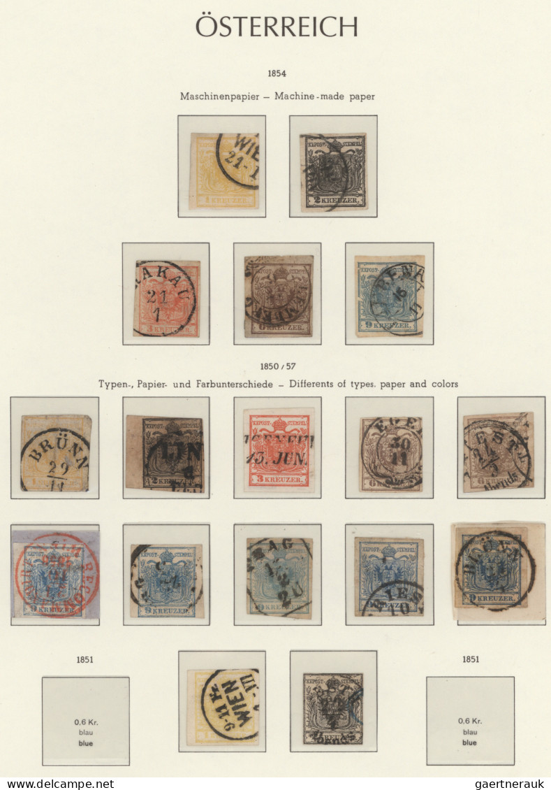 Österreich: 1850/1978, Österreich+Gebiete, Gestempelter Und Ungebrauchter Sammlu - Collections