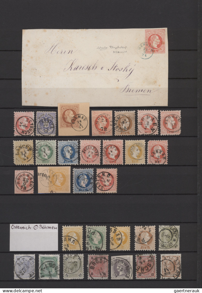 Österreich: 1870/1930 (ca.), Schönstempelpartie Mit Ca. 515 Marken, Alle Mit Kla - Collections