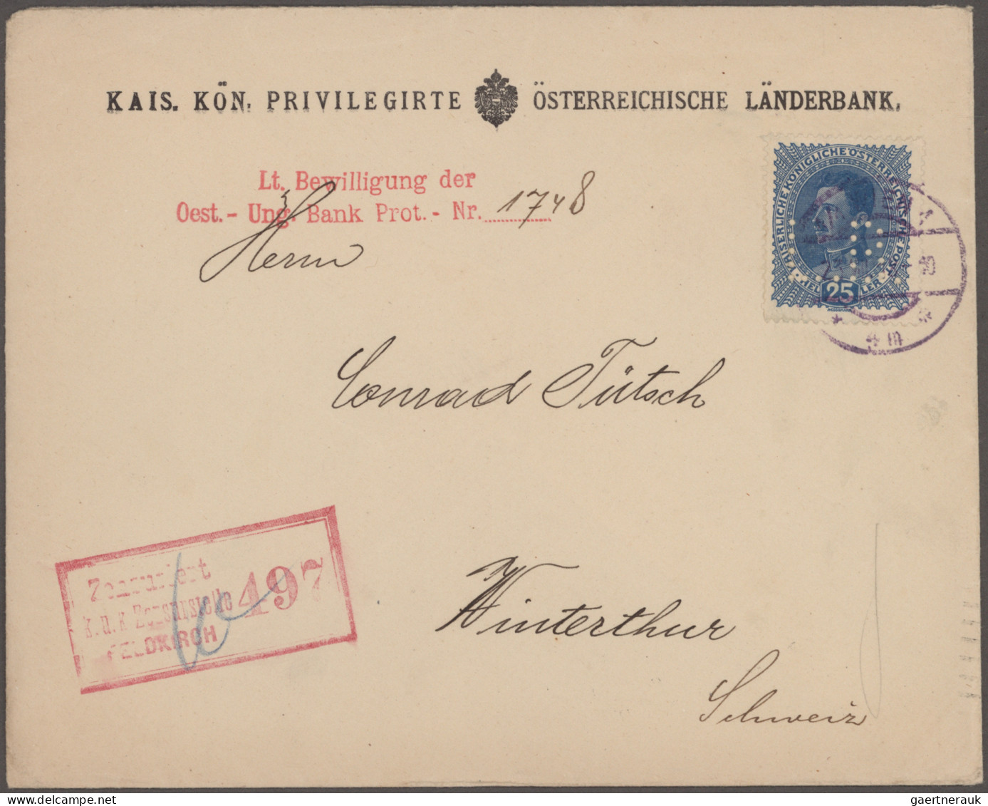 Österreich: 1875/1990 (ca.), umfangreicher Posten von ca. 580 Briefen und Karten