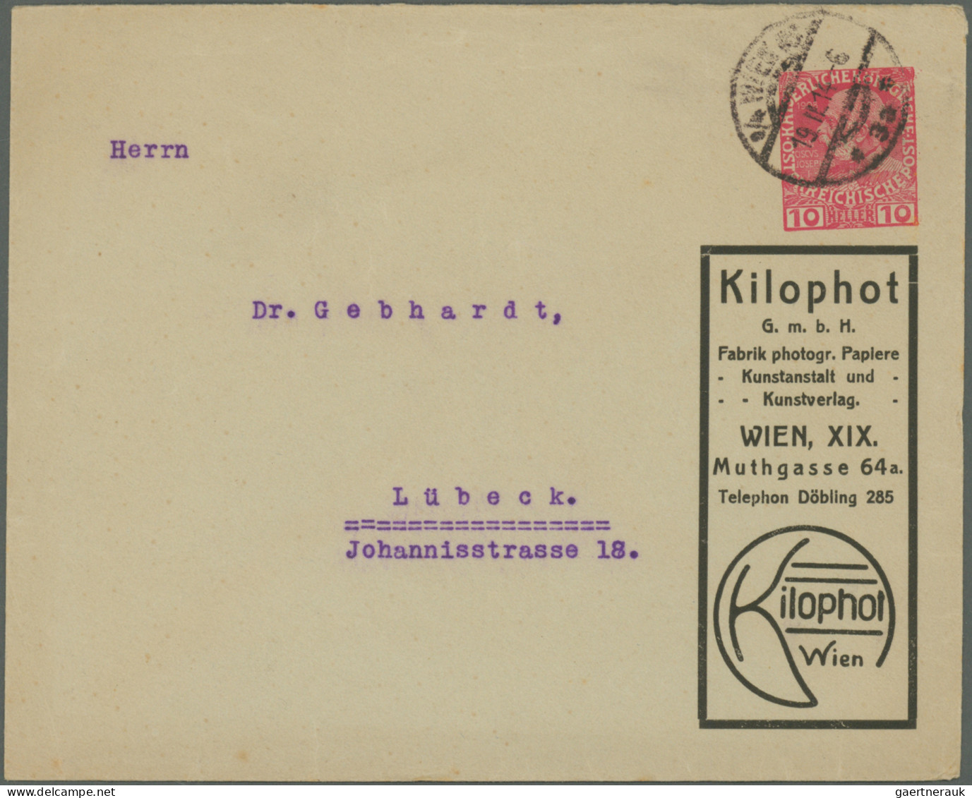 Österreich: 1880/1990 (ca.), vielseitige Partie von ca. 330 Briefen und Karten,