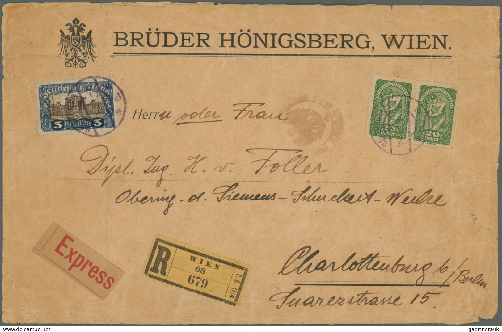 Österreich: 1880/1990 (ca.), vielseitige Partie von ca. 330 Briefen und Karten,