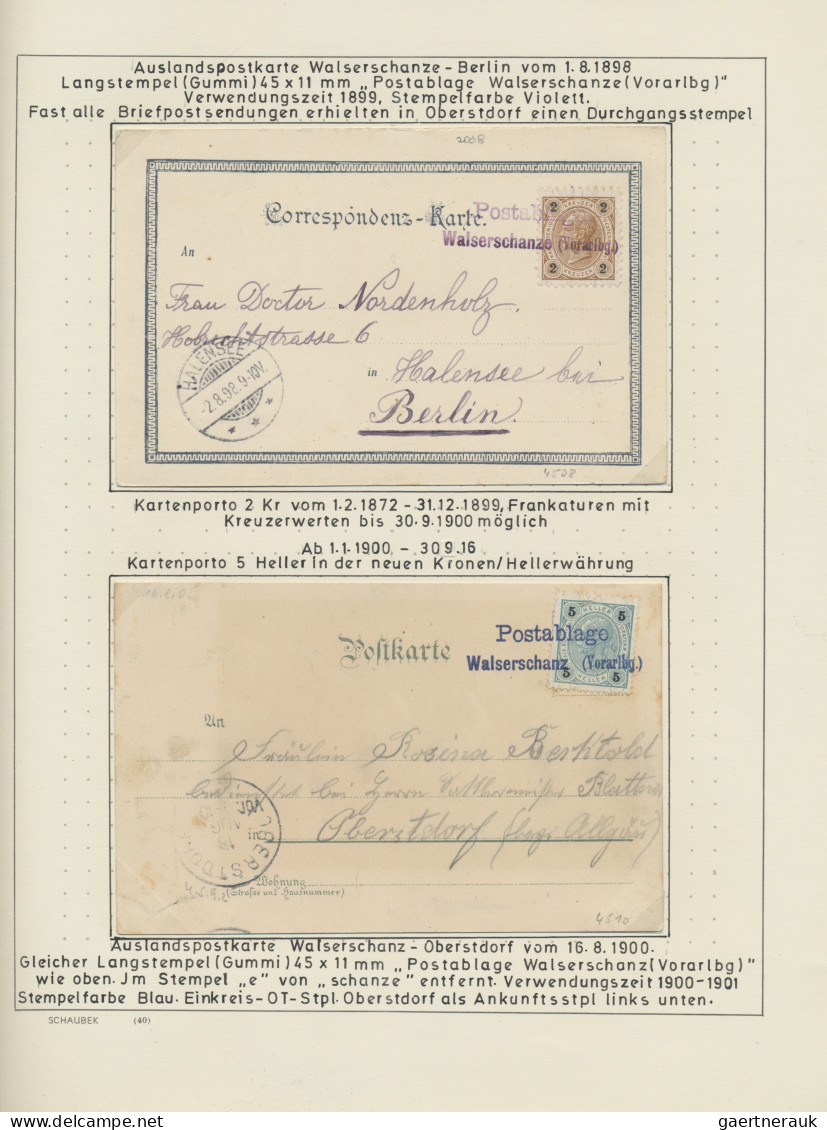 Österreich: 1890/1986 (ca.), KLEINWALSERTAL, Außergewöhnliche Ausstellungssammlu - Sammlungen