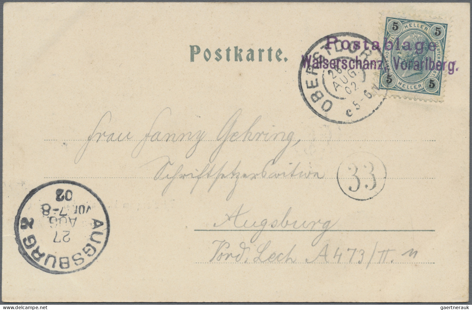 Österreich: 1900/1990 (ca.), KLEINWALSERTAL, Partie Von Ca. 55 Belegen Ab KuK-Ze - Collections