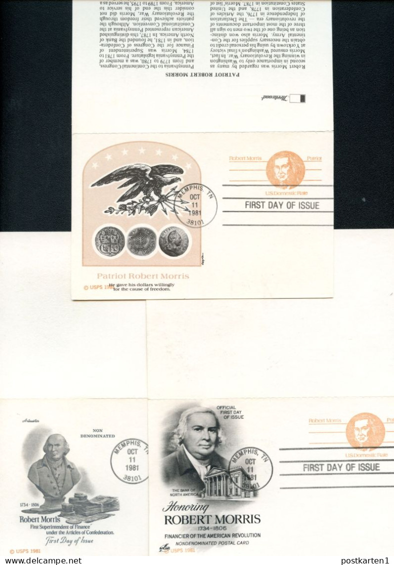 UY33 3 Postal Cards With Reply FDC 1981 - 1981-00