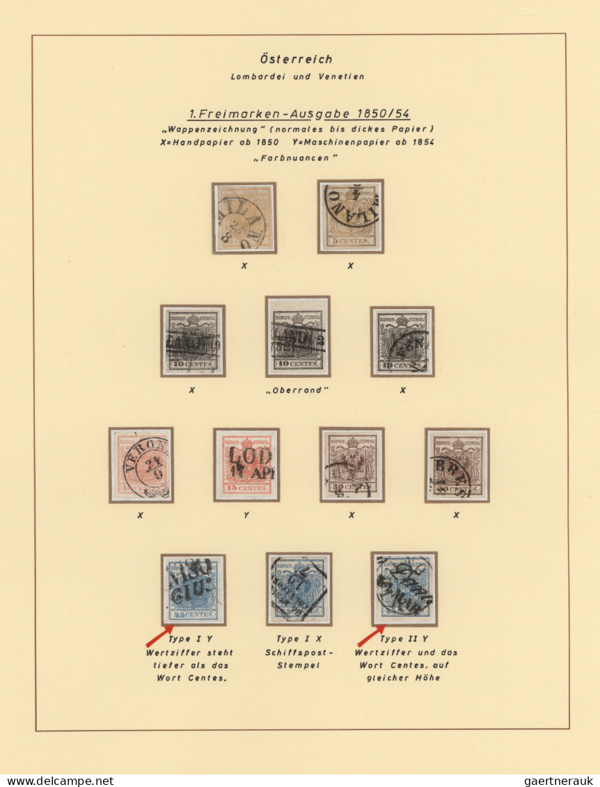 Österreich - Lombardei Und Venetien: 1850/1864 (ca.), Ausstellungsmäßig Aufgemac - Lombardo-Vénétie