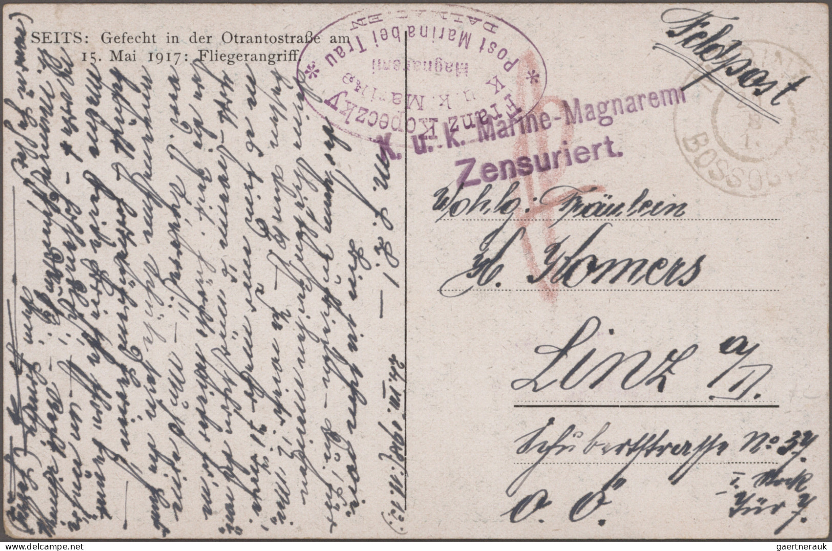 Österreichisch-Ungarische Feldpost: 1914/1918 Ca., Reichhaltiger Posten Mit Ca.1 - Sammlungen