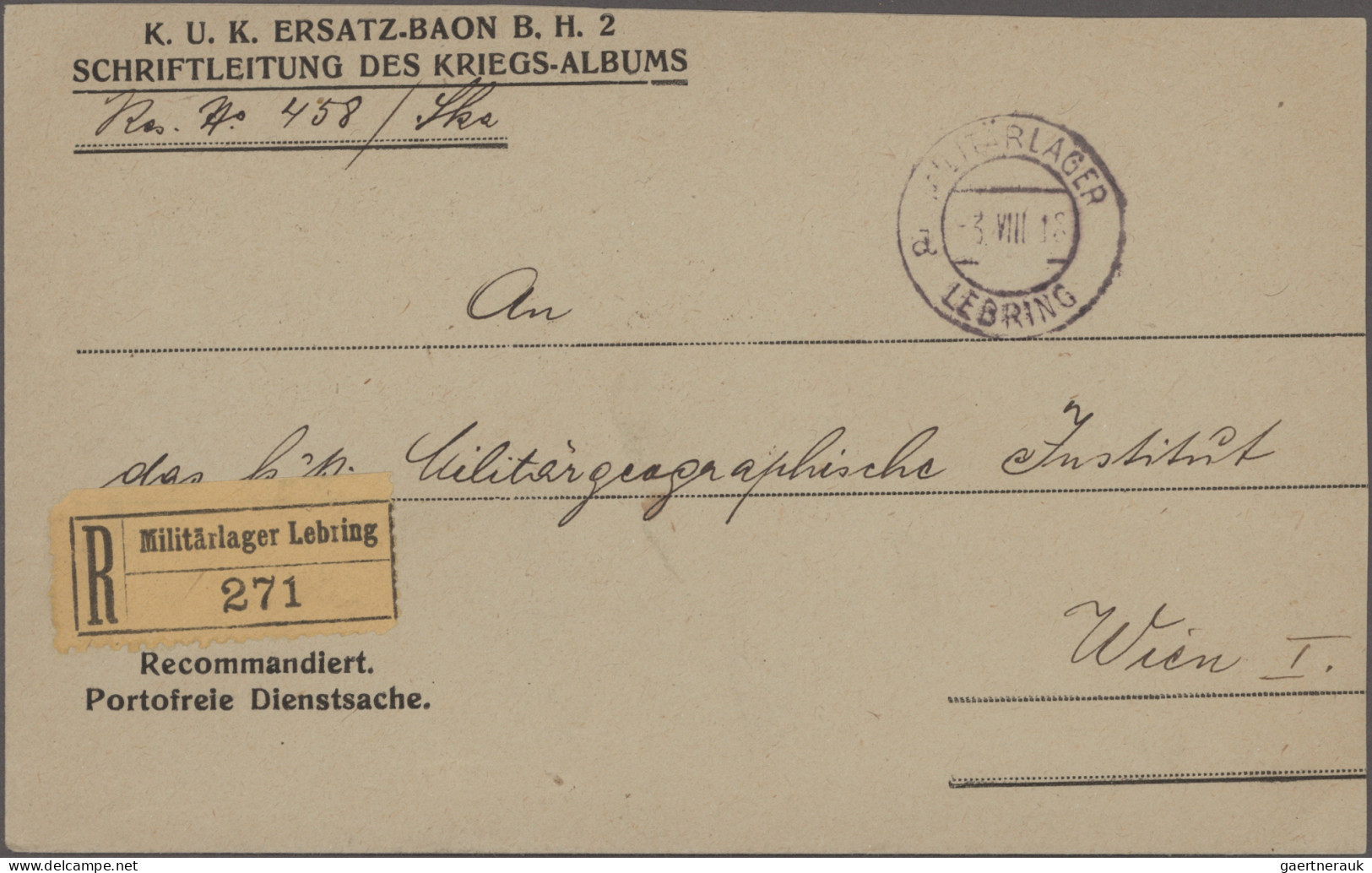 Österreichisch-Ungarische Feldpost: 1914/1918 ca., reichhaltiger Posten mit ca.1