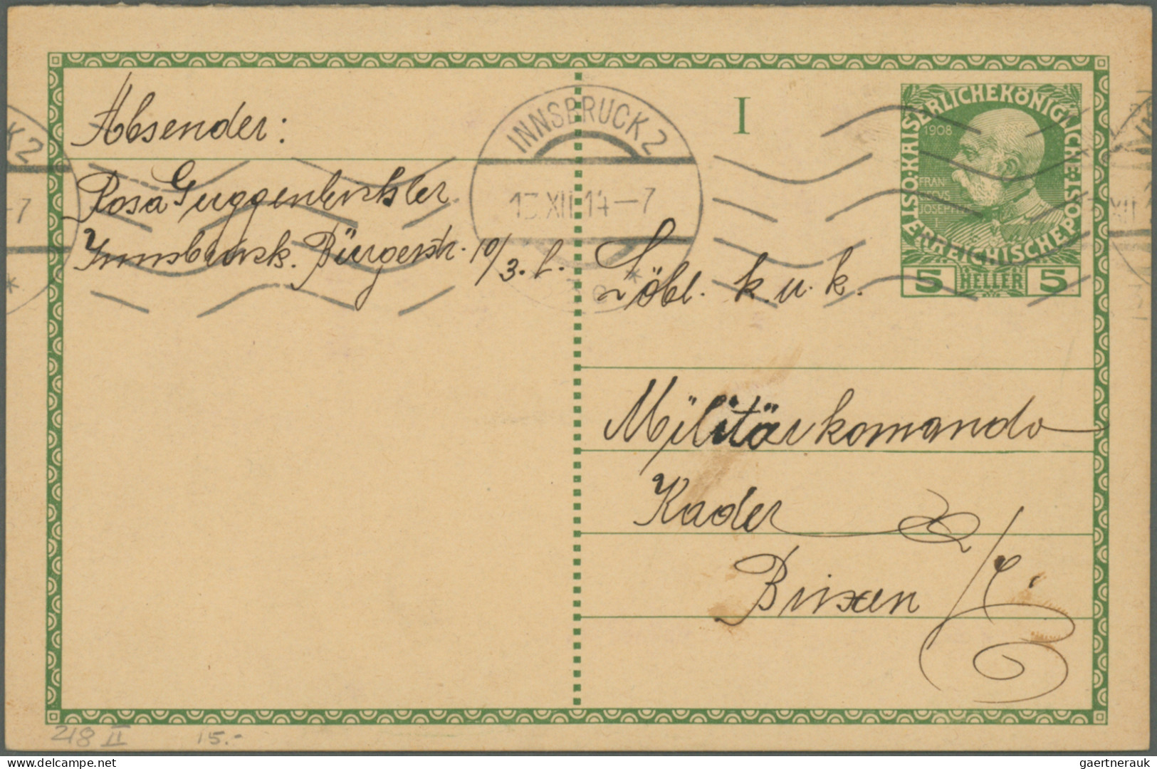 Österreich - Ganzsachen: 1876/1938, Umfangreicher Bestand Von Ca. 600 Meist Gebr - Autres & Non Classés