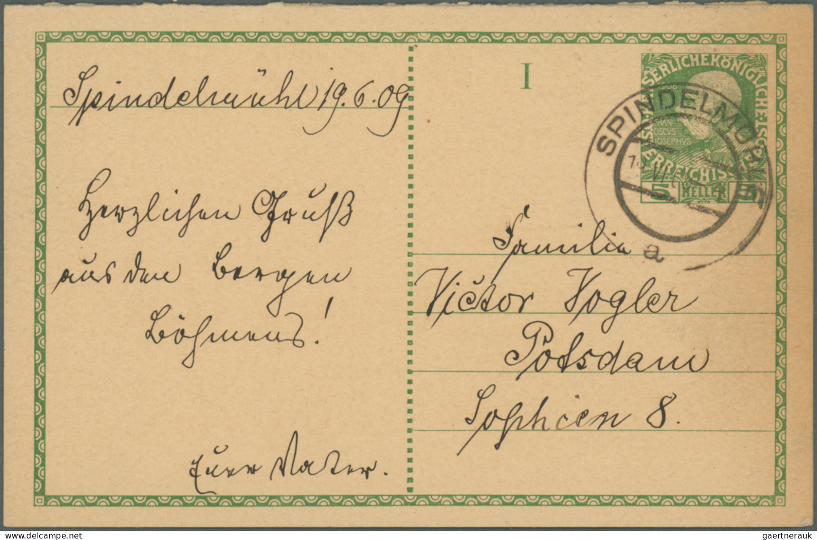 Österreich - Ganzsachen: 1876/1938, umfangreicher Bestand von ca. 600 meist gebr