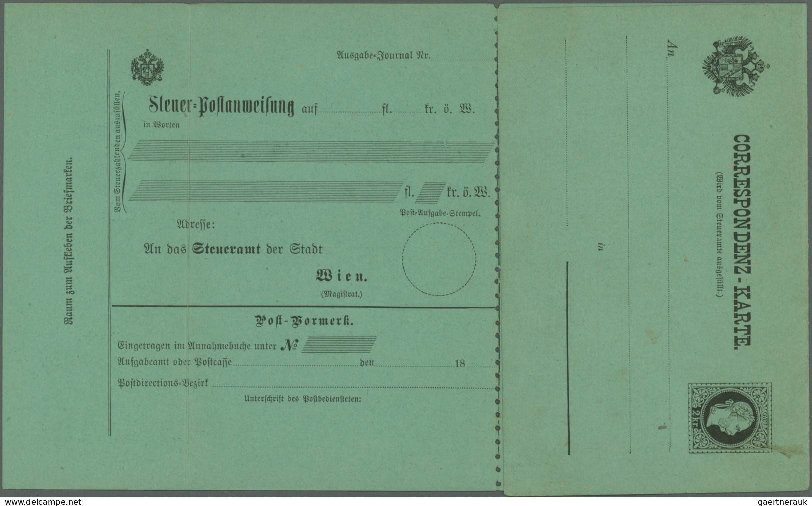 Österreich - Ganzsachen: 1876/1938, umfangreicher Bestand von ca. 600 meist gebr